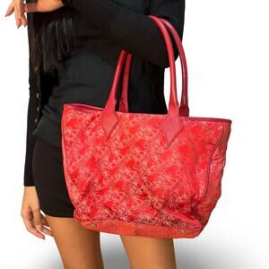 Vivienne Westwood Monogram Red Shoulder Bag